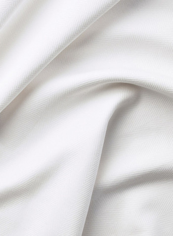 2-Piece Window Curtain Set White 145x300centimeter