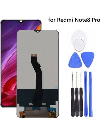 Replacement LCD Touch Screen Digitizer Assembly Parts for Xiaomi Redmi Note8 Pro Black 16x8x0.5cm Black