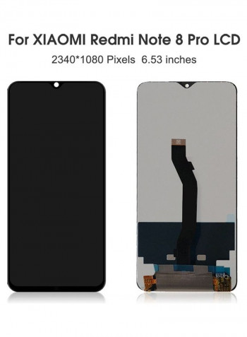 Replacement LCD Touch Screen Digitizer Assembly Parts for Xiaomi Redmi Note8 Pro Black 16x8x0.5cm Black