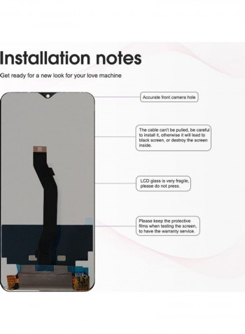Replacement LCD Touch Screen Digitizer Assembly Parts for Xiaomi Redmi Note8 Pro Black 16x8x0.5cm Black