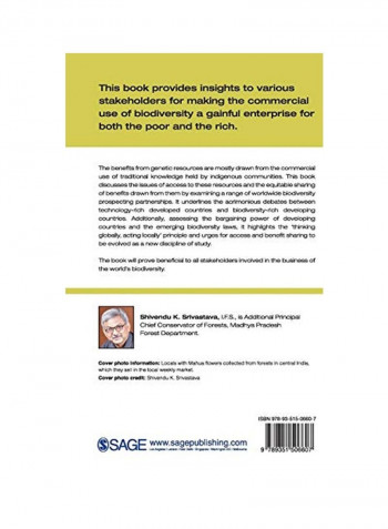 Commercial Use Of Biodiversity Paperback