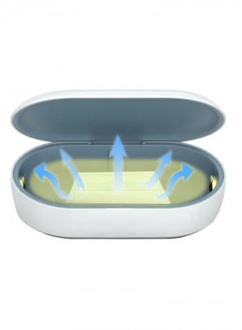 Multi-Function UV Sanitizing Box White/grey 23.8 x 15 x 6.8centimeter