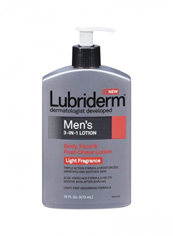 Pack Of 5 3-In-1 Lotion For Body, Face And Post-Shave Lotion 16ounce