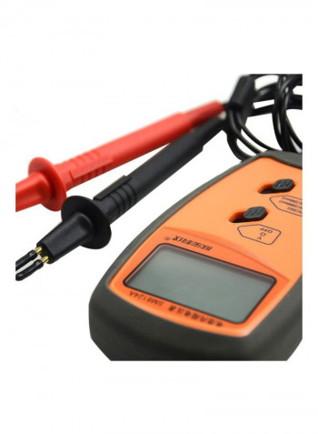 SM8124 Portable Battery Tester Orange/Black 20x17x8centimeter