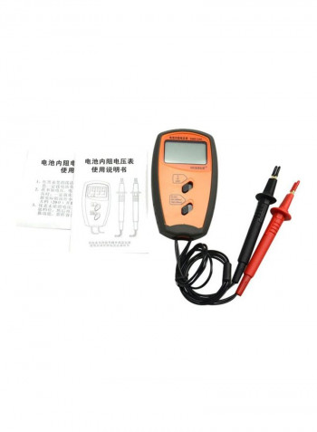 SM8124 Portable Battery Tester Orange/Black 20x17x8centimeter