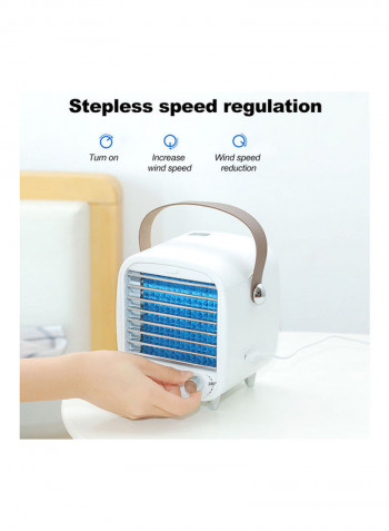 Humidifier Purifier Mini Cooling Fan White