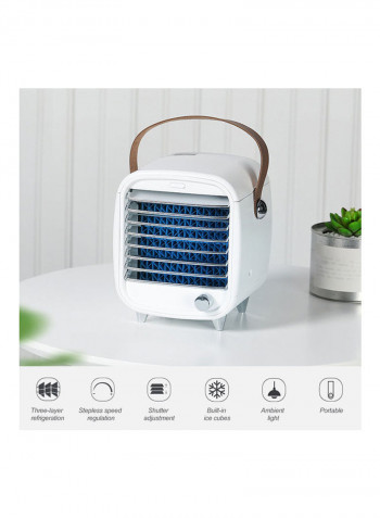 Humidifier Purifier Mini Cooling Fan White