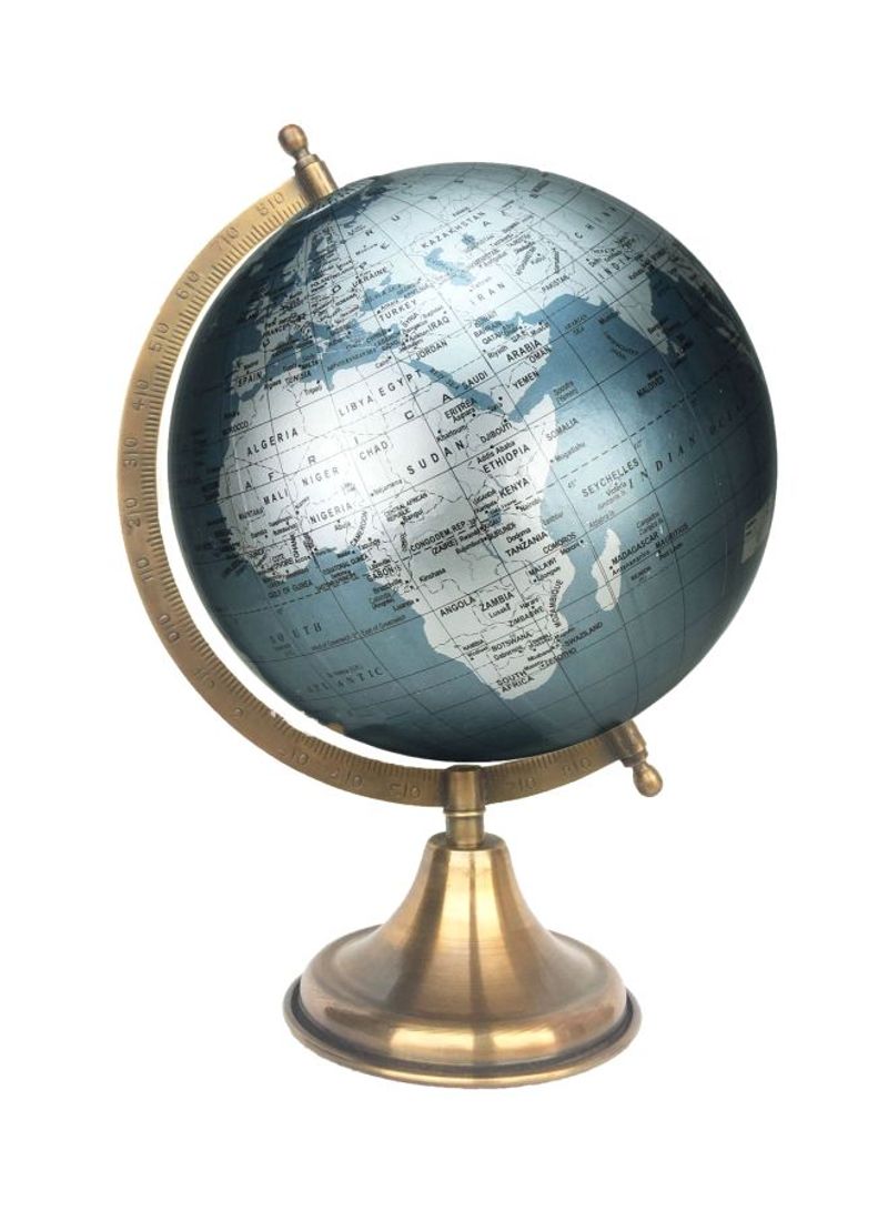 Educational Globe Toy Marquise Silver/Blue/Black