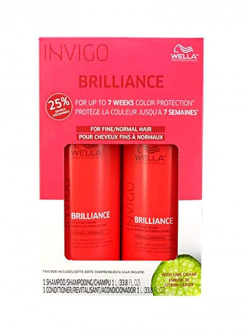 Brilliance Hair Shampoo And Conditioner Set 67.6ounce