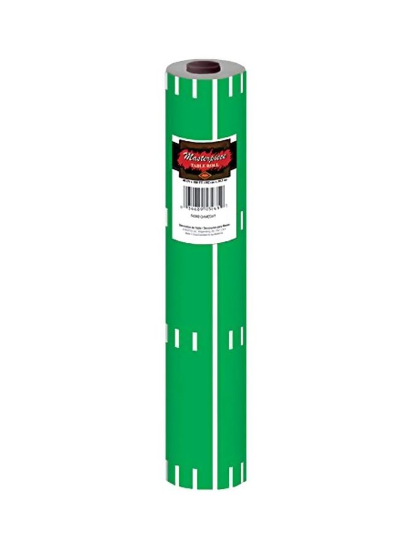 Gameday Football Table Roll Green/White 40x100inch
