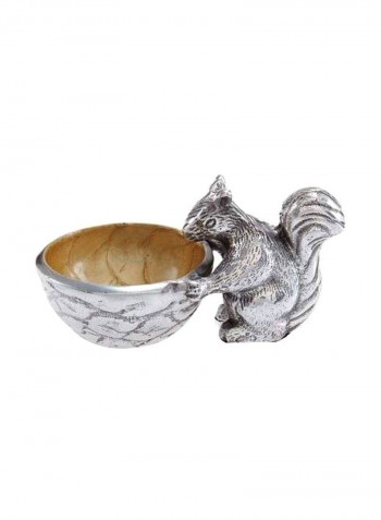 Squirrel Shape Toffee Bowl Silver