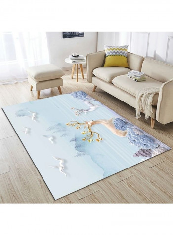 1 Piece Nordic Style Deer Pattern Non-Skid Living Room Rug multicolour 140*200(W*L)cmcm