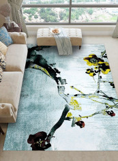 Classical Contracted Patterned Non-Skid Rectangular Rug Carpet Multicolour 80x120cm
