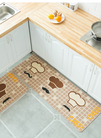 Simple Cute Cartoon Patterned Soft Non-Slip Rug Carpet Brown LL