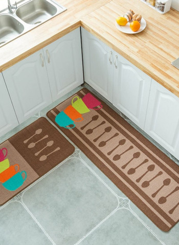 Simple Cute Cartoon Patterned Soft Non-Slip Rug Carpet Brown LL