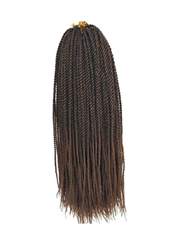 Twisted Crochet Braids Hair Extensions Dark Brown 18inch