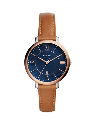 Women's Water Resistant Leather Analog Watch ES4274