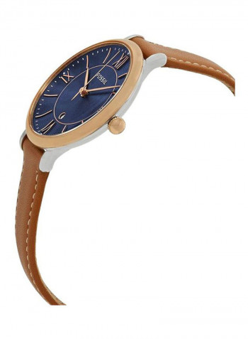 Women's Water Resistant Leather Analog Watch ES4274