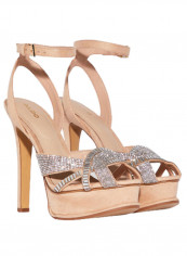 Lacla Bling High Heeled Sandals Beige/Silver reviews Lacla Bling High Heeled Sandals Beige/Silver
