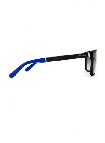 Men's Full Rim Square Sunglasses - Lens Size: 55 mm
