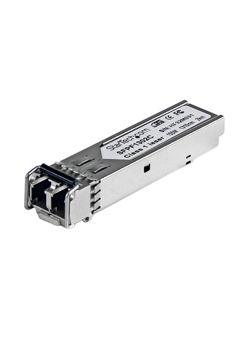 100Base-FX Fiber Optical Transceiver Silver