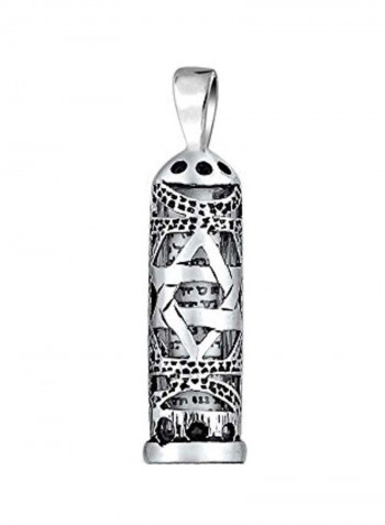 925 Sterling Silver Mezuzah Pendant Kabbalah Necklace