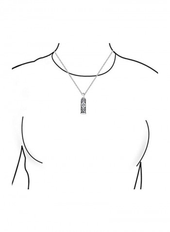 925 Sterling Silver Mezuzah Pendant Kabbalah Necklace