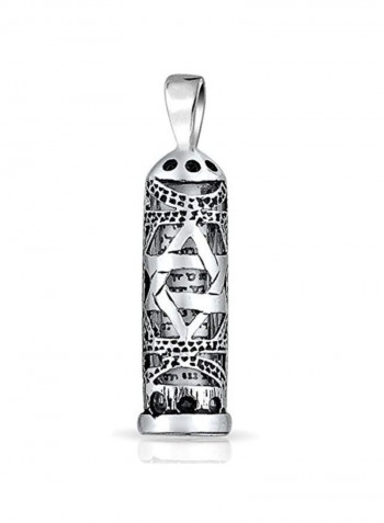 925 Sterling Silver Mezuzah Pendant Kabbalah Necklace