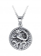 925 Sterling Silver Zodiac Sign Pendant Necklace