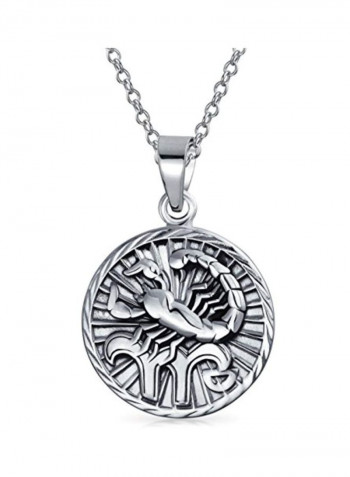 925 Sterling Silver Zodiac Sign Pendant Necklace