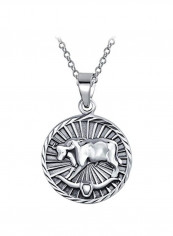 925 Sterling Silver Zodiac Sign Pendant Necklace
