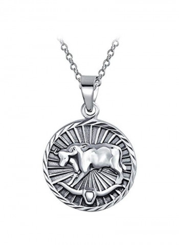925 Sterling Silver Zodiac Sign Pendant Necklace