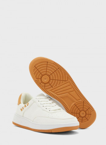 Logo Low Top Sneakers White