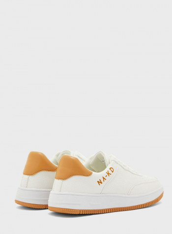 Logo Low Top Sneakers White
