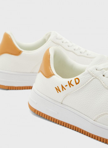 Logo Low Top Sneakers White