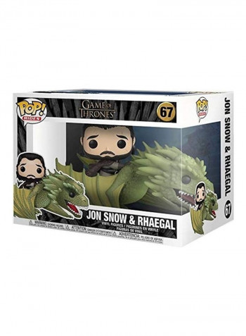 Jon Snow with Rhaegal Action Figure 7 x 10inch