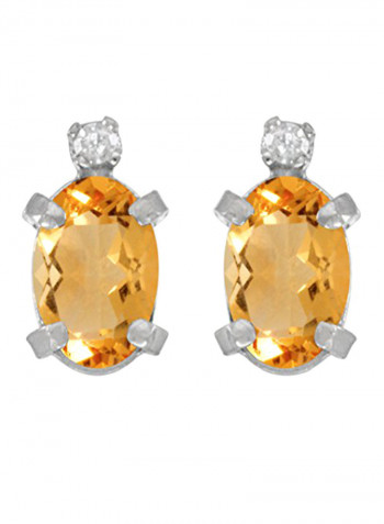 Sterling Silver Metal Stud Earrings