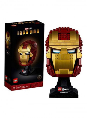 Brick Iron Man Mask to Build and Display 4 x 14inch