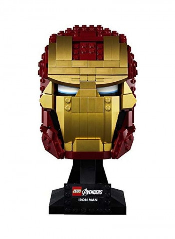 Brick Iron Man Mask to Build and Display 4 x 14inch