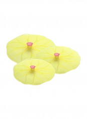 3-Piece Lilypad Lid Set Yellow/Pink