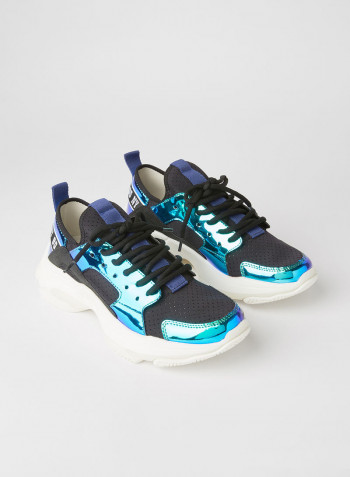 Ajax Contrast Stripe Sneakers Black