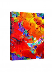 Charlits Floral Gallery Wrapped Canvas Wall Art Multicolour 18x14inch