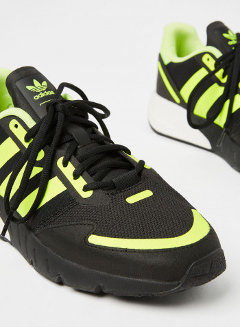 ZX 1K Boost Sneakers Core Black/Solar Yellow/Matte Silver