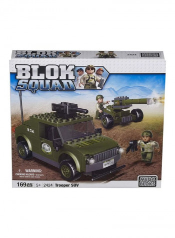 169-Piece Blok Squad Army Trooper SUV Building Set 2424