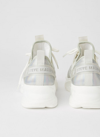 Admirer Mesh Panel Sneakers Silver