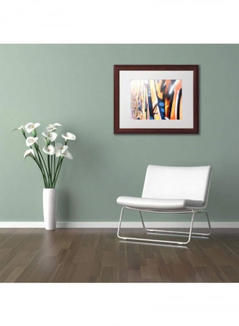 Graffiti Wooden Framed Wall Art Multicolour 11 x 14inch