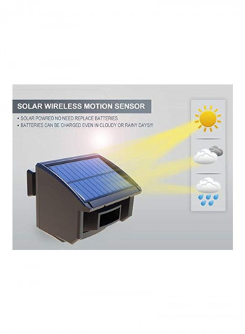 Outdoor Motion Sensor And Detector Black/Blue 4x5.3x3.6inch