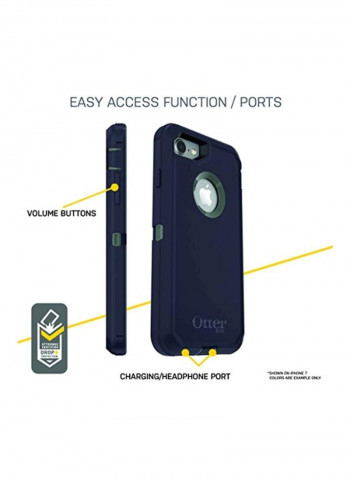 Protective Case Cover For iPhone 8/7 Blue/Black/Silver