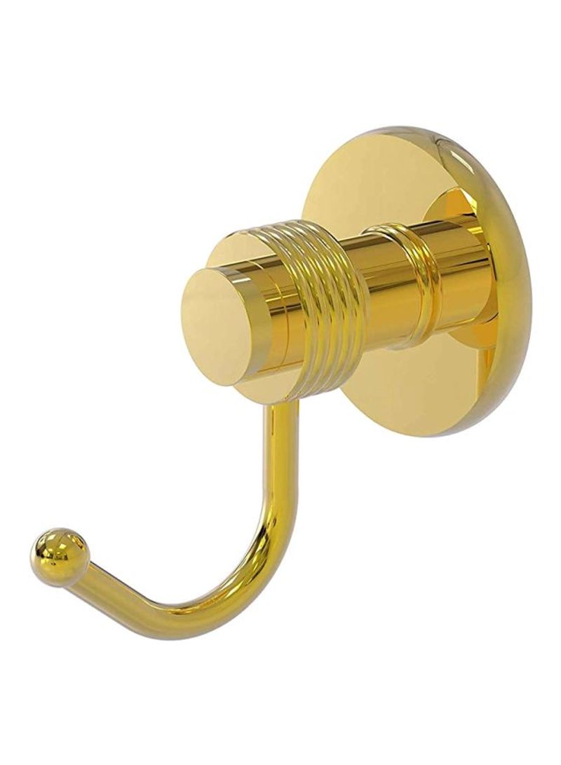 Mercury Collection Brass Robe Hook Gold 2.5x5x2inch