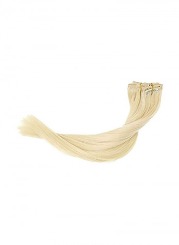 7-Piece Straight Hair Extension 60 Beige 18inch